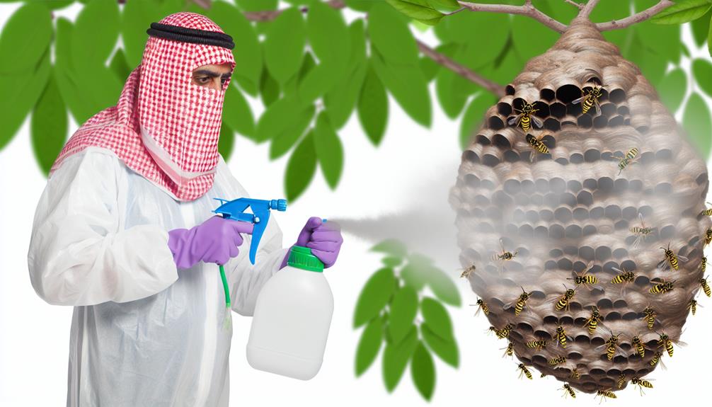 natural wasp nest elimination