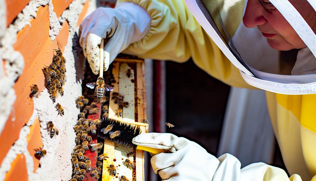 removing bees from buildings